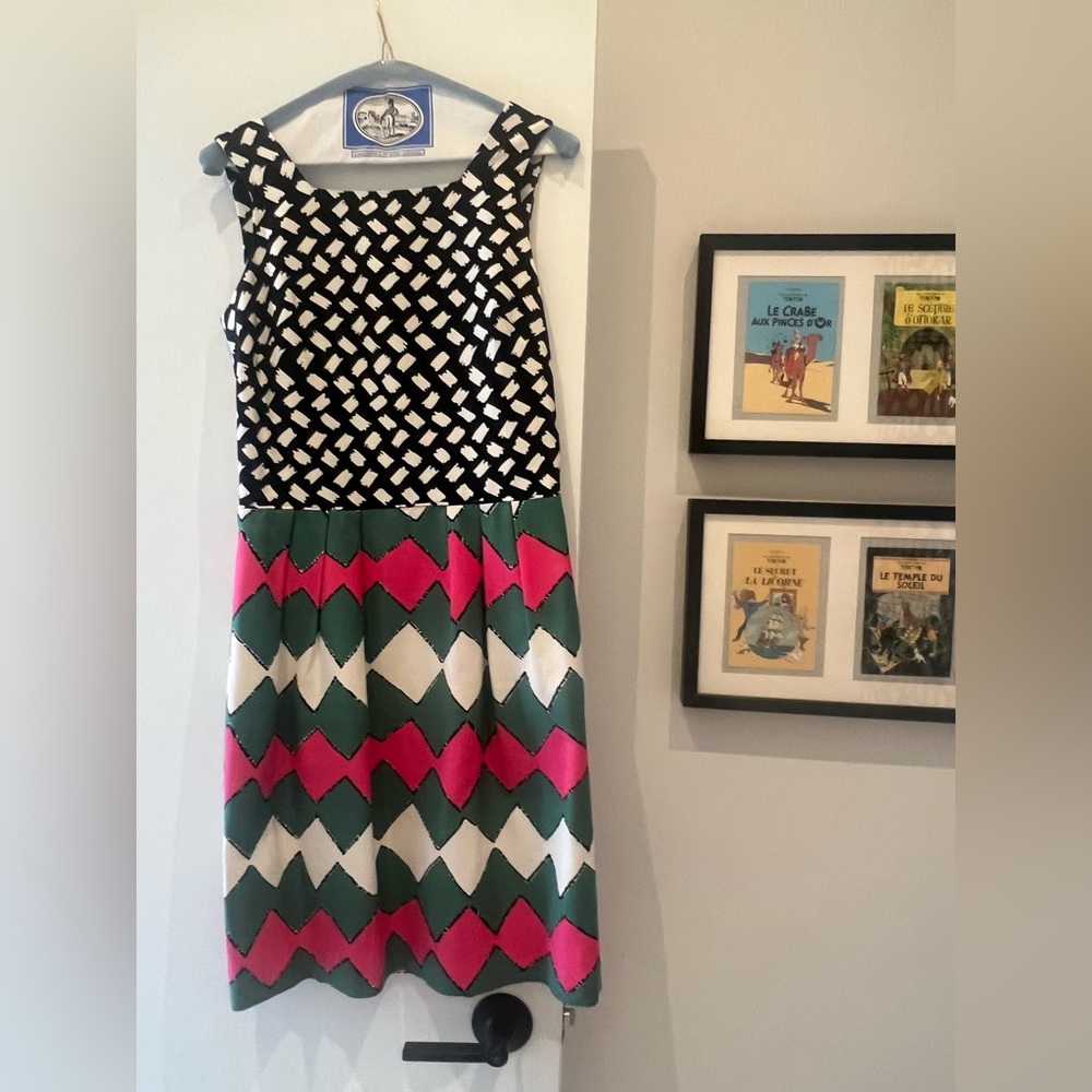 Boden mixed print spring dress